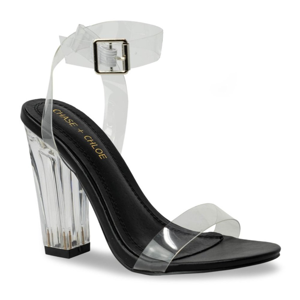 Women's Ankle Strap Stiletto Open Toe Sandals Sexy Triple Strappy High H… - Picture 2 of 4